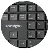 Kensington Pro Fit Ergo clavier FR sans fil +USB QWERTZ Allemand Noir Noir, Layout DE, Taille réelle (100 %), FR sans fil +USB, QWERTZ, Noir