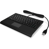 KeySonic ACK-3410 clavier USB QWERTZ Allemand Noir Noir, Layout DE, Mini, USB, Clavier à membrane, QWERTZ, Noir