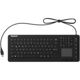 KeySonic KSK-6231 INEL (DE) clavier Industriel USB QWERTZ Allemand Noir Noir, Layout DE, Taille réelle (100 %), Avec fil, USB, Clavier à membrane, QWERTZ, Noir