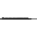 KeySonic KSK-6231 INEL (DE) clavier Industriel USB QWERTZ Allemand Noir Noir, Layout DE, Taille réelle (100 %), Avec fil, USB, Clavier à membrane, QWERTZ, Noir