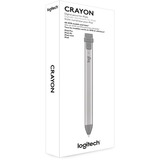 Logitech 914-000052 stylet Gris, Argent 20 g Argent/gris, Tablette, Apple, Gris, Argent, iPad Pro 12.9" (3rd gen), iPad Pro 11", iPad (7th, 6th gen), iPad Air (3rd gen), iPad mini (5th gen), Acrylonitrile-Butadiène-Styrène (ABS), Aluminium, Silicone, Intégré