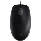 Logitech B110 Silent souris Ambidextre USB Type-A Optique 1000 DPI Noir, Ambidextre, Optique, USB Type-A, 1000 DPI, Noir