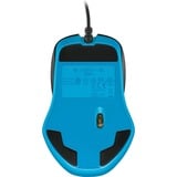 Logitech G300s souris Droitier USB Type-A Optique 2500 DPI, Souris gaming Droitier, Optique, USB Type-A, 2500 DPI, 1 ms, Noir, Bleu