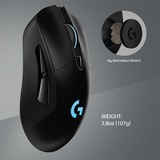 Logitech G703 Lightspeed souris Droitier RF sans fil Optique 25600 DPI, Souris gaming Noir, Droitier, Optique, RF sans fil, 25600 DPI, 1 ms, Noir