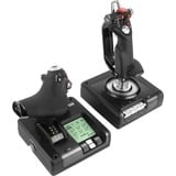 Logitech G Saitek X52 Pro Flight Control System, Contrôleur  simulation de vol, PC, Analogique/Numérique, Avec fil, USB 2.0, Noir, Argent