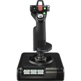 Logitech G Saitek X52 Pro Flight Control System, Contrôleur  simulation de vol, PC, Analogique/Numérique, Avec fil, USB 2.0, Noir, Argent