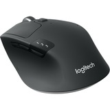 Logitech M720 Triathlon Mouse, Souris Noir, Droitier, Optique, RF sans fil + Bluetooth, 1000 DPI, Noir, Blanc