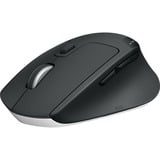 Logitech M720 Triathlon Mouse, Souris Noir, Droitier, Optique, RF sans fil + Bluetooth, 1000 DPI, Noir, Blanc