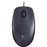 Logitech Mouse M90, Souris gris foncé, Optique, USB Type-A, 1000 DPI, Noir, Vente au détail