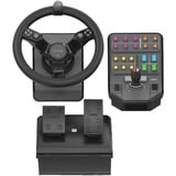 Logitech Saitek Farm Sim Controller, Kit de simulateurs Noir/gris, Volant + pédales, PC, Analogique/Numérique, 900°, Avec fil, USB 2.0