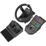Logitech Saitek Farm Sim Controller, Kit de simulateurs Noir/gris, Volant + pédales, PC, Analogique/Numérique, 900°, Avec fil, USB 2.0