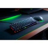Razer Huntsman Mini Switch optique sonore Violet RGB clavier gaming Noir, Layout DE (QWERTZ), Razer Clicky Optical (Purple), 60%, 60%, USB, Contacteur de touche opto-mécanique, QWERTZ, LED RGB, Noir