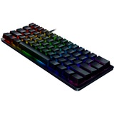 Razer Huntsman Mini clavier USB QWERTZ Allemand Noir Noir, Layout DE (QWERTZ), Razer Linear Optical (Red), 60%, 60%, USB, Contacteur de touche opto-mécanique, QWERTZ, LED RGB, Noir