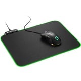 Sharkoon 1337 RGB V2 - 360, Tapis de souris gaming Noir, LED RGB