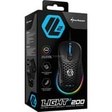 Sharkoon Light² 200, Souris gaming Noir, 50 - 16.000 dpi, LED RGB