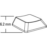 Sharkoon PureWriter RGB Blue clavier gaming mécanique Noir, Layout FR (AZERTY), Kailh Choc Profil Bas Bleu, 100%, LED RGB