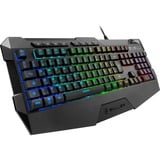 Sharkoon SKILLER SGK4 clavier USB QWERTY Italien Noir Noir, Layout IT, Rubberdome, 100%, Avec fil, USB, Clavier mécanique, QWERTY, LED RGB, Noir