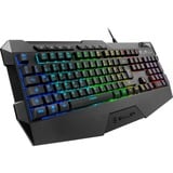 Sharkoon SKILLER SGK4 clavier USB QWERTZ Allemand Noir Noir, Layout DE (QWERTZ), Rubberdome, 100%, Avec fil, USB, Clavier à membrane, QWERTZ, LED RGB, Noir