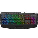 Sharkoon SKILLER SGK4 clavier USB QWERTZ Allemand Noir Noir, Layout DE (QWERTZ), Rubberdome, 100%, Avec fil, USB, Clavier à membrane, QWERTZ, LED RGB, Noir