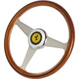 Thrustmaster Ferrari 250 GTO Wheel Add-On, Volant Marron/Argent, Helm, Bois, Gris, Métal, Boîte