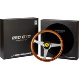 Thrustmaster Ferrari 250 GTO Wheel Add-On, Volant Marron/Argent, Helm, Bois, Gris, Métal, Boîte