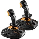 Thrustmaster T.16000M FCS Space Sim Duo, Manette de jeu Noir/Orange