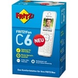 AVM FRITZ!Fon C6, Combiné Blanc, FRITZ!Fon C6, Téléphone DECT, Haut-parleur, 300 entrées, Identification de l'appelant, Blanc