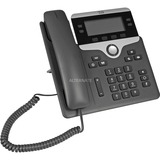 7841 téléphone fixe Noir, Argent 4 lignes LCD, Téléphone VoIP