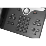 Cisco 8841 téléphone fixe Noir, Argent, Téléphone VoIP Noir, Téléphone IP, Noir, Argent, Combiné filaire, Sur bureau/mural, Numérique, 12,7 cm (5")