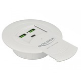 DeLOCK 64065 chargeur d'appareils mobiles Blanc Intérieure Blanc, Intérieure, CC, 12 V, Blanc