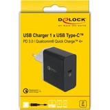 DeLOCK Chargeur USB 1 x USB Type-C PD 3.0 Noir