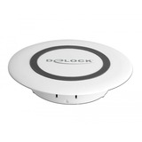 DeLOCK Chargeur rapide sans fil Qi 7,5 W + 10 W pour montage sur table Blanc