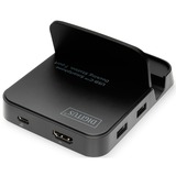Digitus Station d'accueil pour smartphone USB-C™, 7 ports Noir, 7 ports, USB 2.0, USB 3.2 Gen 1 (3.1 Gen 1) Type-A, MicroSD (TransFlash), SD, SDHC, SDXC, 625 Mbit/s, Noir, Plastique