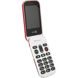 Doro 380468, Téléphone à clapet Rouge/Blanc
