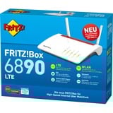 FRITZ! FRITZ!Box 6890 LTE, WLAN-LTE-Routeur Box 6890 LTE, Wi-Fi 5 (802.11ac), Bi-bande (2,4 GHz / 5 GHz), Ethernet/LAN, 3G, Noir, Rouge, Blanc, Routeur