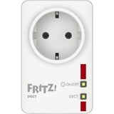 FRITZ! FRITZ!DECT 200, DE, Prise de courant Blanc/Rouge, DECT 200, DE, Programmateur journalier/hebdomadaire, Blanc, Plastique, 1999/5/EG R&TTE-Richtlinie: 2009/125/EG EU-Richtlinie:, 230 V, 50 Hz