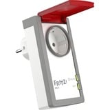 FRITZ! FRITZ!DECT 210, Adaptateur de prise Blanc/Rouge, DECT 210, Intérieur & extérieur, Blanc, IP44, Courant, Tension, kW, Numérique, Sans fil