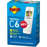 FRITZ! FRITZ!Fon C6, Combiné Blanc, FRITZ!Fon C6, Téléphone DECT, Haut-parleur, 300 entrées, Identification de l'appelant, Blanc