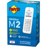 FRITZ! FRITZ!Fon M2, DE, Combiné Blanc, Fon M2, DE, Téléphone DECT, Combiné sans fil, Haut-parleur, 300 entrées, Identification de l'appelant, Blanc