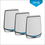 Netgear Système Orbi WiFi 6 (RBK853) AX6000, Routeur maillé 1x Orbi Router (RBR850), 2x Orbi Add-on (RBS850)