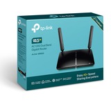TP-Link 4G+ Cat6 AC1200 Routeur Gigabit sans fil bi-bande Archer MR600, WLAN-LTE-Routeur Noir, micro-SIM | Mifi | sans batterie