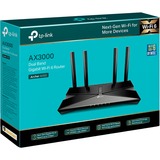TP-Link Archer AX50 AX3000 Dual Band Gigabit Wi-Fi 6, Routeur Noir, Wi-Fi 6 (802.11ax), Bi-bande (2,4 GHz / 5 GHz), Ethernet/LAN, 4G, Noir, Routeur