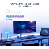 TP-Link Archer AX50 AX3000 Dual Band Gigabit Wi-Fi 6, Routeur Noir, Wi-Fi 6 (802.11ax), Bi-bande (2,4 GHz / 5 GHz), Ethernet/LAN, 4G, Noir, Routeur