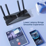 TP-Link Archer AX50 AX3000 Dual Band Gigabit Wi-Fi 6, Routeur Noir, Wi-Fi 6 (802.11ax), Bi-bande (2,4 GHz / 5 GHz), Ethernet/LAN, 4G, Noir, Routeur