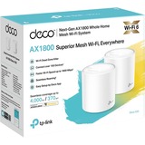 TP-Link Deco X20 2-pack, Routeur maillé Blanc, 2 piéces, 2.4 GHz / 5 GHz Dual-band