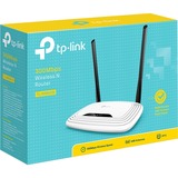 TP-Link TL-WR841N, Routeur Blanc/Noir, Wi-Fi 4 (802.11n), Monobande (2,4 GHz), Ethernet/LAN, 4G, Noir, Blanc, Routeur, Vente au détail