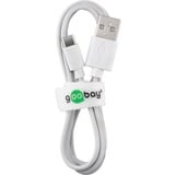 goobay 44987 chargeur d'appareils mobiles Blanc Intérieure Blanc, Intérieure, Secteur, 5 V, 1 m, Blanc