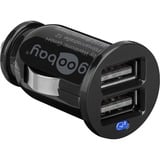 goobay KFZ DrawerAdapt USB Dual chargeur Noir, 2x USB-A, 2,1A