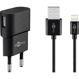 goobay Kit de chargement Apple Lightning 1A, Chargeur Noir