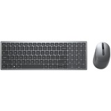 Dell KM7120W clavier RF sans fil + Bluetooth QWERTZ Allemand Gris, Titane, Set de bureau Gris/Noir, Full-size (100%), RF sans fil + Bluetooth, QWERTZ, Gris, Titane, Souris incluse